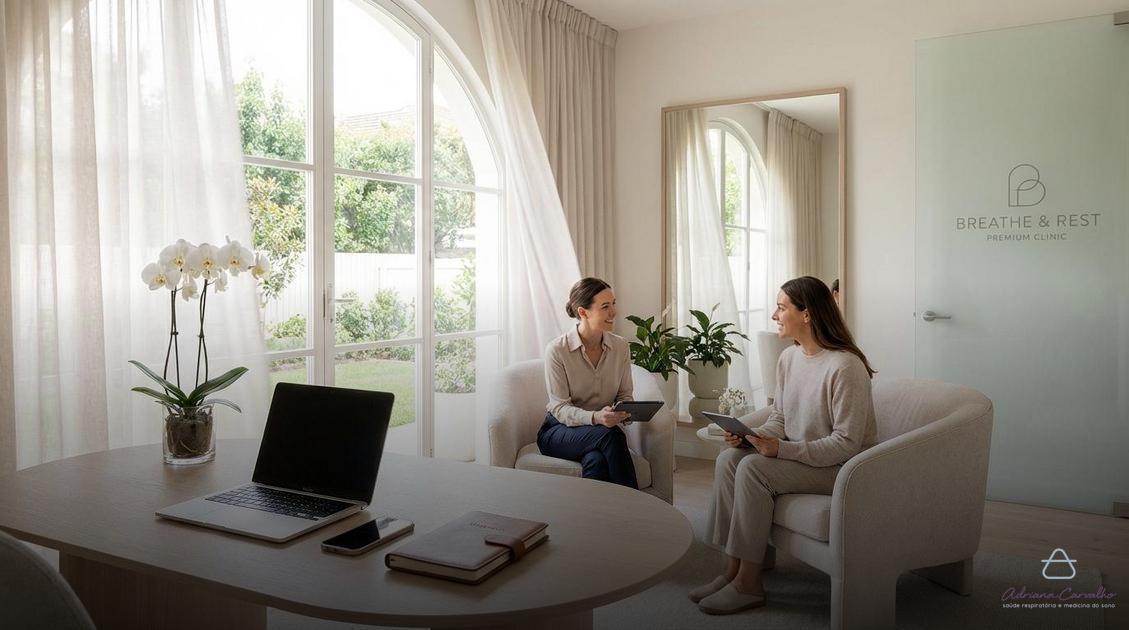 Dra. Adriana Carvalho Pneumologista; especialista em medicina do sono; especialista em medicina do sono em Uberlândia; tratamento para insônia sem remédios; tratamento para insônia sem remédios em Uberlândia; terapia cognitivo comportamental para insônia TCC-I; tratamento para apneia do sono e ronco; tratamento para apneia do sono e ronco em Uberlândia; adaptação ao uso do CPAP; Instituto Brisa clínica respiratória; pneumologista com atendimento online particular; acompanhamento contínuo para asma e DPOC; médica especialista em distúrbios do sono; médica especialista em distúrbios do sono em Uberlândia; medicina do estilo de vida sono; tratamento para fibrose pulmonar idiopática; tratamento para fibrose pulmonar idiopática em Uberlândia; desmame de remédio para dormir; pneumologia e saúde respiratória;uso prolongado de zolpidem